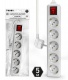 Удлинитель 5х5м с заземл. с выкл. 10А 3х1.5 TOKOV LIGHT TKL-C01-BU5-5-1.5-ZV TKL-C01-BU5-5-1.5-ZV