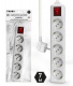 Удлинитель 5х7м с заземл. с выкл. 10А 3х1.5 TOKOV LIGHT TKL-C01-BU5-7-1.5-ZV TKL-C01-BU5-7-1.5-ZV