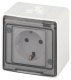 Розетка Эксперт 11-2502-01 2P+E IP55 шторки 16А-250В ОУ бел. Эра Б0063280 Б0063280