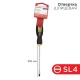 Отвертка шлицевая SL 4х100мм двухкомпонентная рукоятка Rexant 12-6424 12-6424