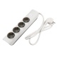 Удлинитель 4х5м с заземл. с выкл. бел. ET-04-500W (4х5.0) JAZZway 5051836 5051836