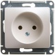 Розетка 1-м СП Glossa 16А IP20 250В без заземл. механизм перламутр. SE GSL000641 GSL000641