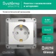 Розетка 1-м СП Glossa 16А IP20 с заземл. защ. шторки механизм бел. SE GSL000145 GSL000145