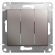 Выключатель 3-кл. СП Glossa 10А IP20 (сх. 3) 10AX механизм платина SE GSL001231 GSL001231