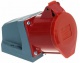 Розетка ОП 32А 380В 3P+PЕ+N ССИ-125 IP44 ИЭК PSR12-032-5 PSR12-032-5
