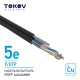 Кабель витая пара F/UTP 4х2х24AWG кат.5E наружный+трос 500м TOKOV ELECTRIC TKE-C05-F/UTP-42-5E-500-ODC 1915494А