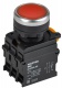 Кнопка d22мм 1НО+1НЗ MASTER с подсветкой красн. IEK MI-BT60-11D-3-12-K04 MI-BT60-11D-3-12-K04