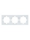 Рамка 3-м OSEN горизонт. квадрат бел. LEZARD 743-0200-148 743-0200-148