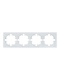 Рамка 4-м OSEN горизонт. квадрат бел. LEZARD 743-0200-149 743-0200-149
