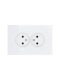 Розетка 2-м СП OSEN без заземл. ПБТ белая LEZARD 743-0200-128B 743-0200-128B