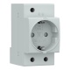Розетка РДЕ-47 16А (под евро вилку с заземлением) PROxima EKF RDE4716 RDE4716