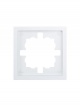 Рамка 1-мест. горизонт. ZIMA бел. LEZARD 704-0200-146 704-0200-146