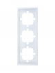 Рамка 3-мест. горизонт. ZIMA бел. LEZARD 704-0200-148 704-0200-148