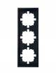 Рамка 3-мест. горизонт. ZIMA черн. бархат LEZARD 704-4200-148 704-4200-148