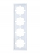 Рамка 4-мест. горизонт. ZIMA бел. LEZARD 704-0200-149 704-0200-149
