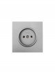 Розетка 1 мест. б/з ПБТ СП ZIMA IP20 16А безвинт. зажим сер. матов. LEZARD 704-7488-121BQC 704-7488-121BQC