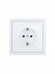 Розетка 1-мест. с/з ПБТ СП ZIMA безвинт. зажим бел. LEZARD 704-0288-122BQC 704-0288-122BQC