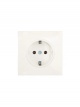 Розетка 1-мест. с/з ПБТ СП ZIMA IP20 16А безвинт. зажим слон. кость LEZARD 704-9088-122BQC 704-9088-122BQC
