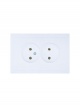 Розетка 2-мест. б/з СП ZIMA IP20 16А ПБТ безвинт. зажим бел. LEZARD 704-0200-128BQC 704-0200-128BQC