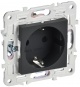 Розетка SKANDY 16А с заземл. защ. шторки SK-R04G графит IEK SK-R14-16-K53 SK-R14-16-K53