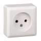 Розетка 1-м ОП Хит 10А IP20 250В без заземл. без защ. шторок бел. SE RA10-131-B RA10-131-B