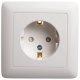 Розетка 1-м СП 1мод. Хит 16А IP20 250В с заземл. защ. шторки бел. SE RS16-136-B RS16-136-B