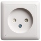 Розетка 1-м ОП Хит 10А IP20 250В без заземл. защ. шторки бел. SE RA10-137-B RA10-137-B