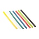 Набор трубок термоусадочных тонкостен. 4/2 (7 цветов по 3шт 100мм) EKF tut-n-4 tut-n-4