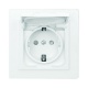 Розетка 1-м СП Минск 16А IP44 с заземл. защ. шторки с крышкой бел. EKF ERR16-029-100-44 ERR16-029-100-44