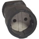 Штепсель без заземл. ПВХ-облив черн. UNIVersal ОА0150 ОА0150