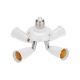 Разветвитель цокольный E27-4хE27 поворот. цоколь бел. Rexant 11-8864 ноя.64