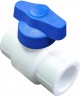 Кран шаровой 25 полупроходной с син. ручкой (60/15) бел. VALFEX 20255025B 20255025B