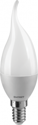 Лампа светодиодная 61 963 OLL-FC37-10-230-4K-E14-FR 10Вт свеча на ветру 4000К нейтр. бел. E14 750лм 220-240В ОНЛАЙТ 61963 61963