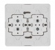Розетка 4-м ОП Этюд 16А 250В с заземл. защ. шторки бел. SE PA16-208B PA16-208B