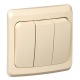 Выключатель 3-кл. СП Этюд 10А IP20 крем. SE BC10-003K BC10-003K