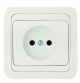 Розетка 1-м СП Mimoza 16А IP20 без заземл. керамика бел./бел. Makel 12002 12002