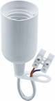 Патрон электрический 71 287 NLH-P-F-WH-E27-TB пластик. подвесной с клеммной колодкой на проводе бел. Navigator 71287 71287