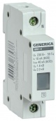 Ограничитель перенапряжения ОПС1-C 1Р 10/40кА 230В GENERICA IEK MOP20-1-C-G MOP20-1-C-G