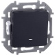 Выключатель 1-кл. Inspiria 10А IP20 250В 10AX с подсветкой/индикацией механизм антрацит Leg 673613 673613
