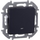 Механизм переключателя 1-кл. Inspiria 10А IP20 250В 10AX с подсветкой / индикацией антрацит Leg 673663 673663