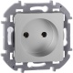 Розетка 1-м СП Inspiria 16А IP20 250В 2P механизм алюм. Leg 673712 673712