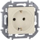 Розетка 1-м СП Inspiria 16А IP20 250В 2P+E защ. шторки немецк. стандарт механизм сл. кость Leg 673731 673731