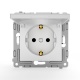 Розетка 1-м СП Pixel 16А IP20 с заземл. защ. шторки с крышкой механизм бел. TOKOV ELECTRIC TKE-PX-R1ZSW1-C01 TKE-PX-R1ZSW1-C01