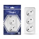 Розетка 3-м ОП Frea 16А IP20 250В без заземл. АБС-пластик бел. TOKOV ELECTRIC TKE-FR-R3-C01 TKE-FR-R3-C01