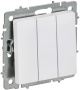 Выключатель 3-кл. СП BRITE ВС10-3-0-БрАБ 10А механизм арктич. бел. IEK BR-V30-0-10-K91 BR-V30-0-10-K91