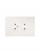 Розетка 2-мест. б/з СП ZIMA IP20 16А ПБТ безвинт. зажим слон. кость LEZARD 704-9000-128BQC 704-9000-128BQC
