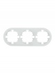Рамка 3-м OSEN горизонт. круглая бел. LEZARD 744-0200-148 744-0200-148