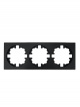 Рамка 3-м OSEN горизонт. квадрат черн. бархат LEZARD 743-4200-148 743-4200-148