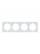 Рамка 4-м OSEN горизонт. квадрат бел. LEZARD 743-0200-149 743-0200-149