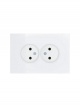 Розетка 2-м СП OSEN без заземл. ПБТ белая LEZARD 743-0200-128B 743-0200-128B